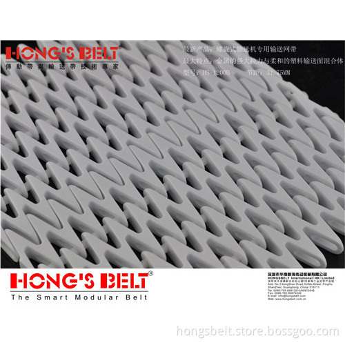 S-Curved Modular Conveyor Belt (HS-1200B)